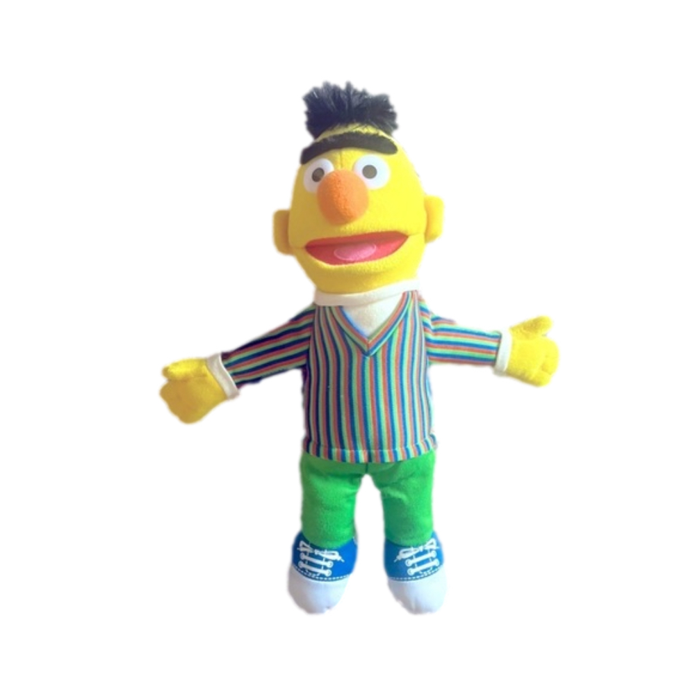 2010 Gund Sesame Street 14" Plush Bert Muppet Doll 075364 Stuffed Animal Toy